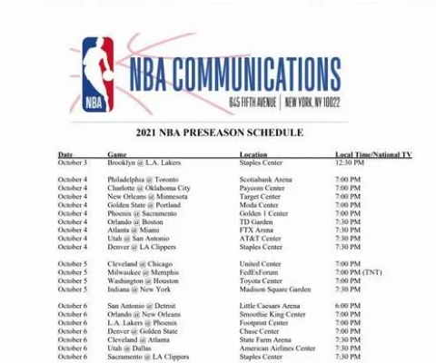 NBA比赛赛程安排公布这些比赛你不能错过-第2张图片-www.211178.com_果博福布斯